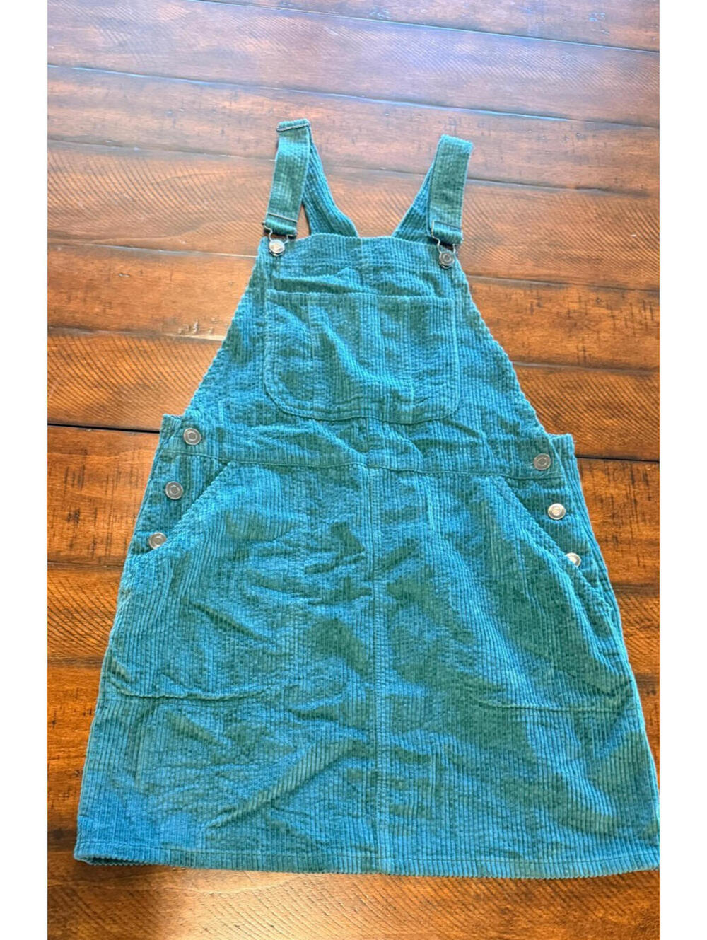 Wild Fable Emerald Green Corduroy Overall Dress - Size XS